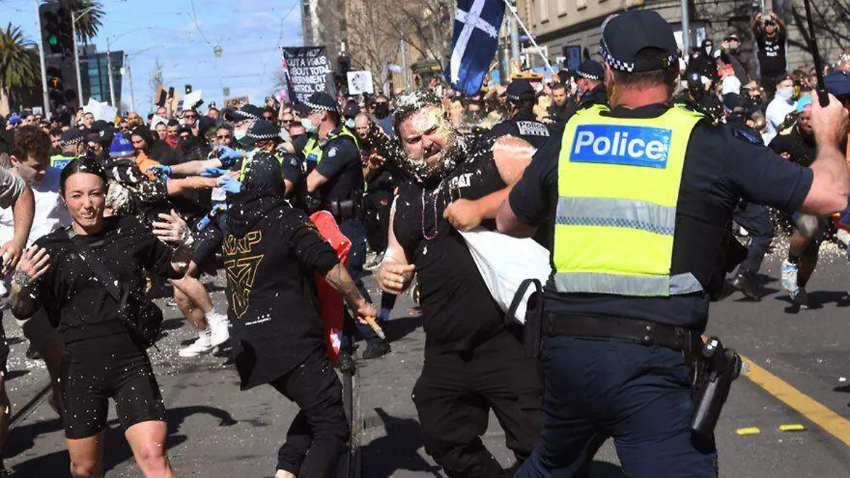 Protestas australia-AFP